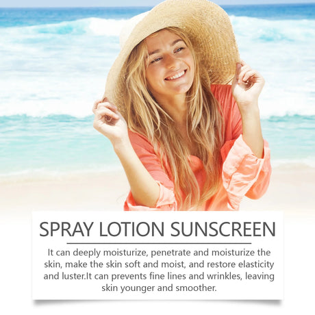 Sunscreen Spray Spf50 Waterproof Facial Body Long Lasting Sun Block Isolation Mist UV Protector Brightning Moisturizer Skin Care