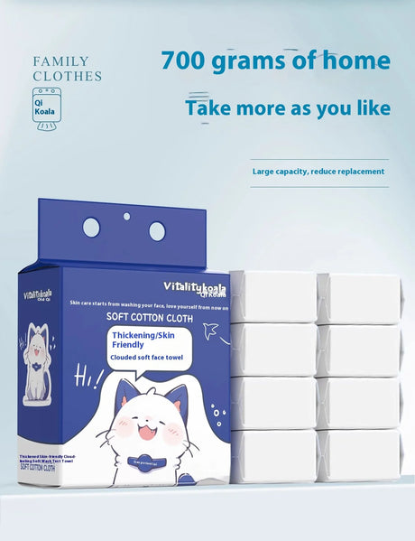 Family Pack 700g Face Wash Towel Hanging Disposable Wall Extraction Cotton Face Wipe Face Wash Towel Soft Makeup Remover Towel