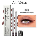 ART VALUE Creamy Texture Matte Eyeliner Pencil Easy Coloring Sweat Proof Eyeshadow Pencil Long Lasting Shimmer Eyeliner Makeup