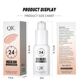 QIC 30ML Foundation Color Changing Makeup Base Nude Face Full Cover Matte Concealer Long Lasting Make Up Liquid Foundation Cream