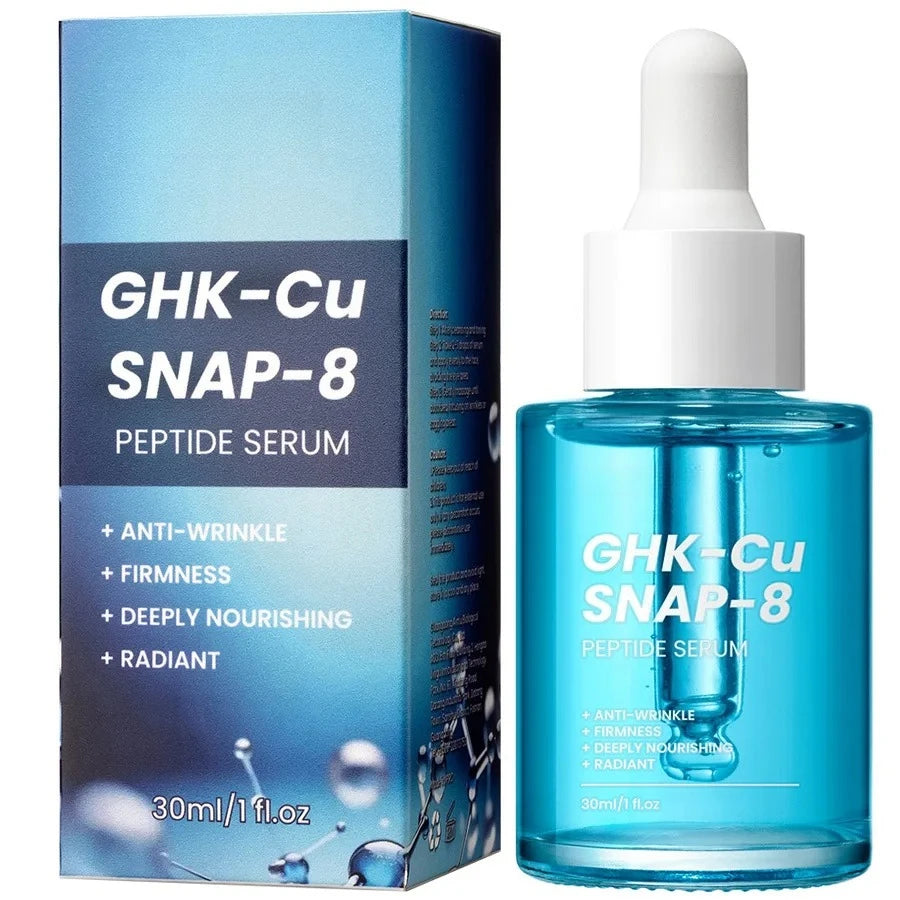 GHK-Cu Copper Peptides Facial Serum with SNAP-8 for Fine Lines, Wrinkles, Firming, Deep Hydration & Collagen，All Skin Types
