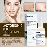 EELHOE Lactobionic Acid Pore Shrink Face Serum Skin Repair Remove Blackheads Acne Skin Care Lasting Moisturizing Korean Cosmetic