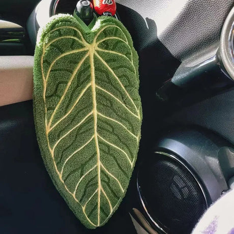 Leaf Hand Towel Bathroom Accessories Absorbent Kitchen Towel Soft Towel Hanging Towels Handkerchief Towels Home Wash Hand Towels