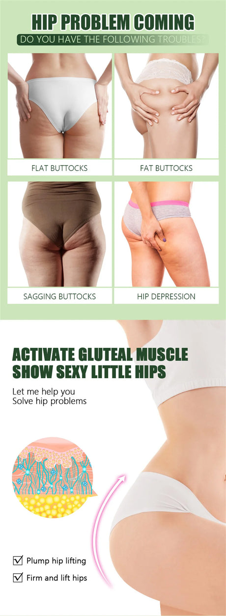 Buttock Enlargement Cream Butt Lift Up Firming Essential Oil Big Ass Enhance Hip Growth Tighten Shaping Sexy Body Care For Women