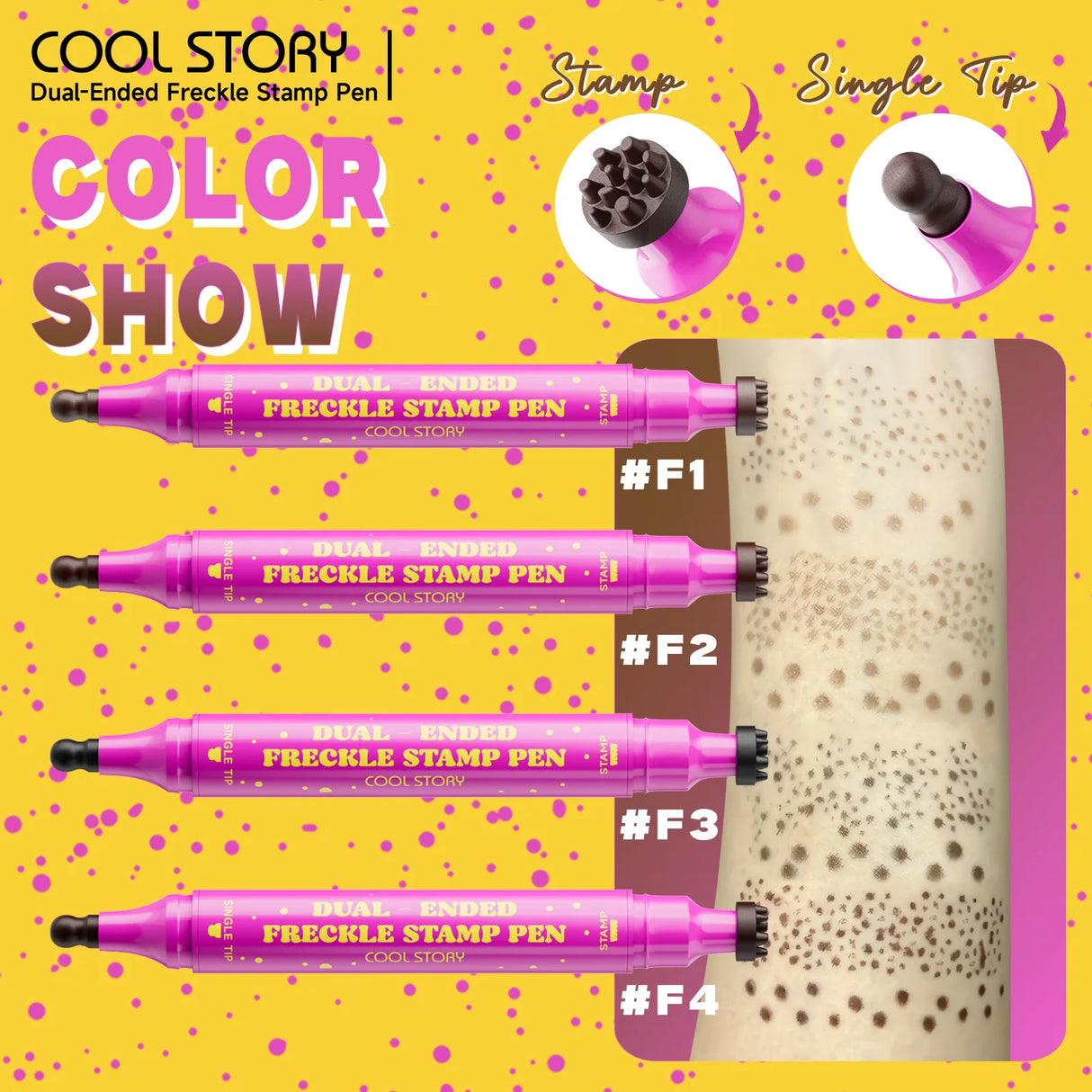 Double Eyeliner Freckles Pen All-in-One Natural Waterproof Lasting Seal Spot Pen Natural Simulation