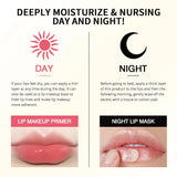 Collagen Lip Balm & Sleep Mask Deep Moisturizing Hydrating Smooth Lip Fine Lines Gentle Exfoliating Dry Dead Skin Daily Lip Care