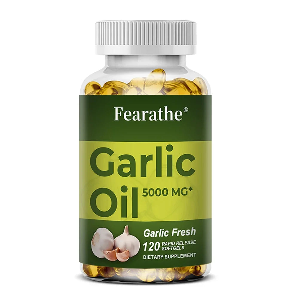 Organic Garlic Extract Capsule for Cardiovascular Health Detox Support Immune Nutrition Supplement