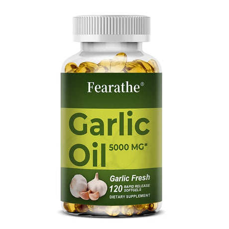 Organic Garlic Extract Capsule for Cardiovascular Health Detox Support Immune Nutrition Supplement