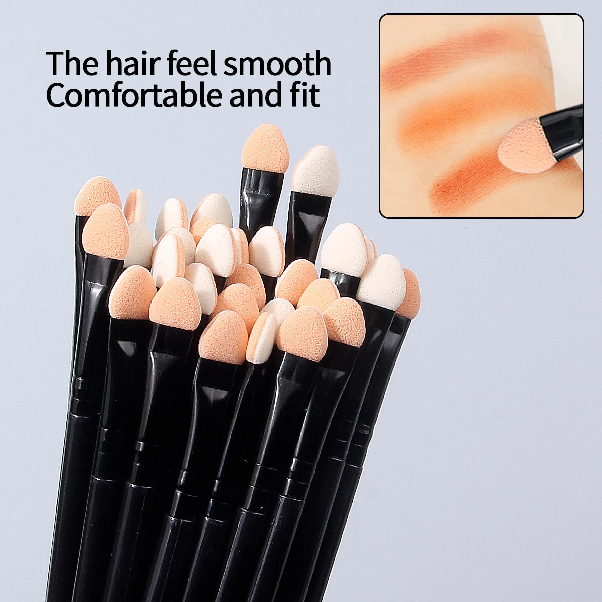 6/10/15PCS Super Soft Sponge Eyeshadow Brush Set, Double-Sided Blending Brush, Applicator Brush, Multi-Purpose Beauty Tool