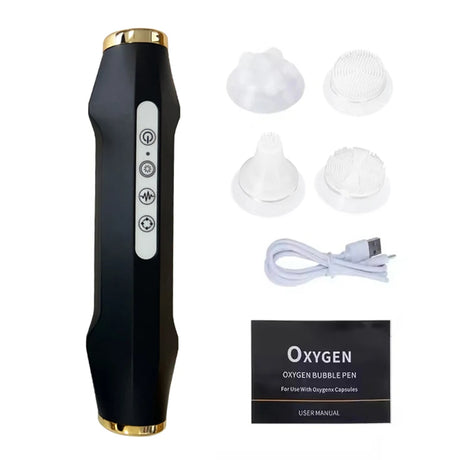 New Design - Portable CO2 Oxygen Bubble Pen Rechargeable Exfoliate Device Handheld Facial Clean Machine SPA Beauty Capsules