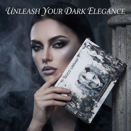 24-Color Halloween Eyeshadow & Makeup Brushes & Mascara Eye Makeup Set, Earth-Tone Smoky Matte and Shimmer for a Natural Look