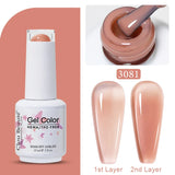 Clou Beaute Jelly Color UV Gel Manicure Summer Pink Nude Gel Nail Rainbow Nail Supplies For Professionals Semi-permanent Varnish
