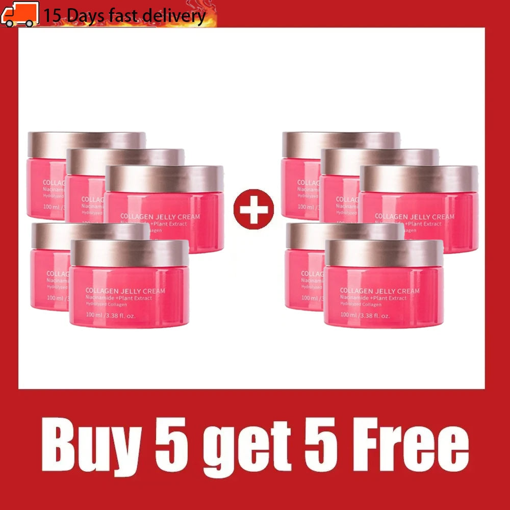 Collagen & Niacinamide Jelly Cream - Korean Moisturizer, Brightens, Minimizes Pores, 100g NEW 2026