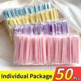 10/50pc Compressed Face Wash Wash Face Sponge Clean Face Disposable Powder Puff Face Cleansing Cotton Pad Cleansing Beauty Strip