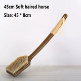 55cm/45cm Back Scrubber for Shower with Curved Long Handle,Wet&Dry Brushing Body Brush,Back Scrubber Bath Tool for Men & Women