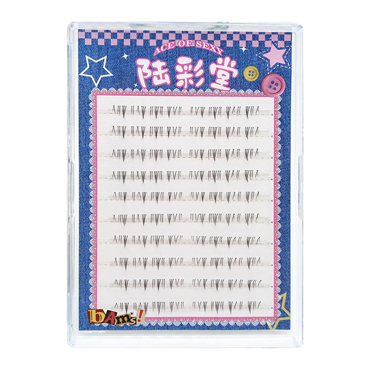 6-7mm ACE Dense Cat Korean Lower Eyelashes Air Fairy Fake Eyelash Segmented Natural Under Lashes Extension Manga Eye Makeup Tool