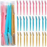 3/30/40Pcs Body Hair Removal Shaver Blades Eyebrows Shaping Knife Eyebrow Trimmer Makeup Beauty Tools Safe Eye Brow Razor Face