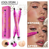 Double Eyeliner Freckles Pen All-in-One Natural Waterproof Lasting Seal Spot Pen Natural Simulation