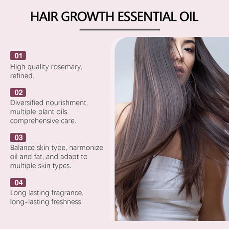 Hoegoa Ginger Rosemary Hair Growth Oil Deep Nourishment Improve Dryness Length Retention Intensive Repairing Hair Essential Oil