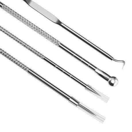 4/8PCS Acne Blackhead Comedone Black Spot Pimple Blemish Remover Skin Care Women Beauty Acne Treatment Pore Cleanser Needle Hook