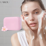 LAIKOU Sakura Facial  Body Whitening Soap Reduces Acne Dark Spot Deep Cleaning Cutin For Face Body Skin Care 90g ﻿