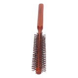 Round Styling Hair Brush Curling Roller Hairbrush Small Wood Brush Unisex for Blow Drying Home Use Curling Brush