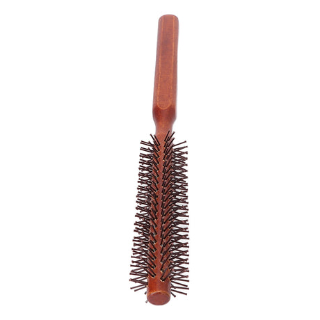 Round Styling Hair Brush Curling Roller Hairbrush Small Wood Brush Unisex for Blow Drying Home Use Curling Brush