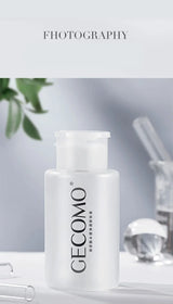 GECOMO Hyaluronic acid makeup remover-3-in-1 Eye, Lip, and Face Cleanser，Gentle, Suitable for Sensitive Skin, Pump Bottle