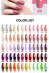 LIMEGIRL Gel Nail Polish Kit UV Soaking Gel Primer Polish Manicure Kit with UV LED Lamp Dryer Semi-Permanent Gel Varnish Kit