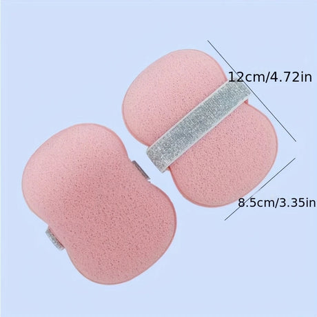 1 Pack Elastic Soap Dish with Loofah Bath Sponge, Non‑Slip Exfoliating Storage Holder, Adjustable Lanyard for Bathtub & Shower,