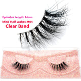 Half Lashes Mink Eyelashes Fluffy Soft False Eyelashes Wispy Cross Mink Eye Lashes Natural Short Mink Eyelash Extension Makeup