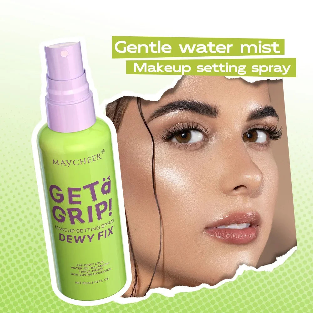 MAYCHEER Setting Spray Soft-focus Mist Matte Waterlight Oil Control Non-Smudging Non-Tight Waterproof 24H Long-lasting Cosmetics