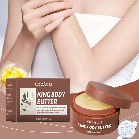 OceAura King Body Butter Body Moisturizer Winter Hydration, Moisturization,  Skincare Relieve Dryness, Softness, 4 oz