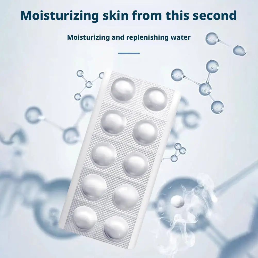 1 Kit VC Solid Essence Tablets Anti-aging Remove Wrinkle Shrink Pore VC Moisturizing Brighten VC Freeze-dried Powder Skin Care