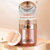 Butterfly Cushion BB Cream,Moisturizing Concealer Makeup Base BB Liquid Foundation,Butterfly Air Cushion Powder Puff CC Cream