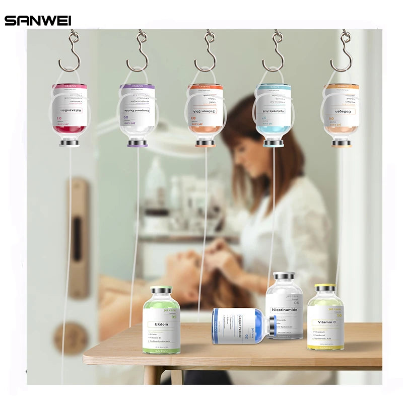 2 in 1 Salmon DNA PDRN &Hyaluronic Acid Skincare Set-Anti-Aging Moisturizing Facial Serum for Dermapen Glowing Skin Jet Peeling