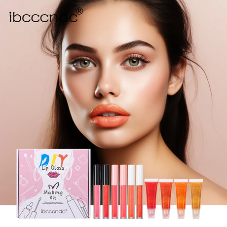 DIY Lip Gloss Making Kit Moisturizing Lip Gloss Base Diy Raw Material Tool Kit Shiny Glitter Lip Tints Glaze Handmade Cosmetic