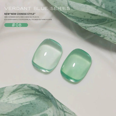 MN 12ML Selling Mint Mambo Gel Nail Polish ilky Green Blue-green Series Gel Polish Blue Nails Green Nail Summer Nail Spring Nail