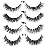Half Lashes Mink Eyelashes Fluffy Soft False Eyelashes Wispy Cross Mink Eye Lashes Natural Short Mink Eyelash Extension Makeup