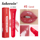 10ml Mirror Lip Glaze Moisturizes Jelly Lip Enrichment Oil Lasting Water Light Glass Lip Oil Remove Line Lip Protection Serum
