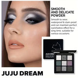 A 9-color smoky eyeshadow palette, long-lasting, waterproof, and easy to apply, perfect for creating a smoky punk makeup look.