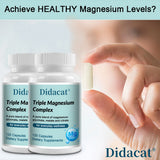 Triple Magnesium Complex Capsules, Supports Bone Strength, Muscle Relaxation, Cardiovascular Wellness and Night Sleep Quality