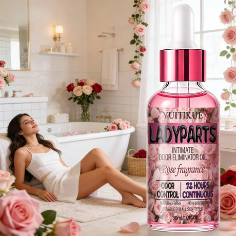 YUITIKUE Rose Scent Women Intimate Care Oil Mild Non Irritating Long Lasting Fragrance Private Body Refreshing Essence 30ml