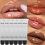6pcs Lip Gloss Long Lasting Hydrating Clear Lip Gloss Non-sticky Lip Base Oil High-shine Finish Lip Care Cosmetics