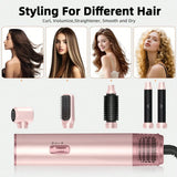 Hot Sale 5-in-1 Hot Air Comb Curling iron Multifunctional curling iron Household hair dryer Hair straightener Comb Hair dryer