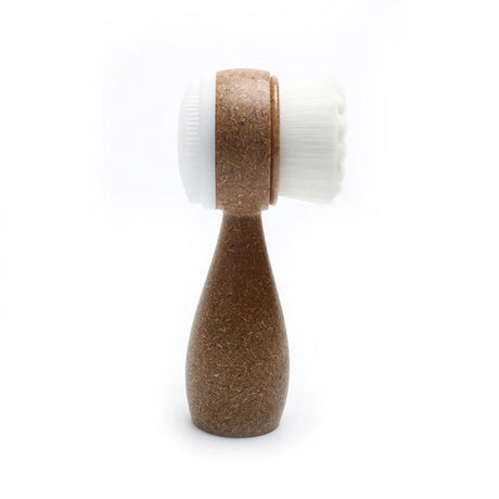 New Coconut Shred Handle Facial Brush Double Sided Facial Cleanser Blackhead Removing Pore Cleaner Exfoliating Facial Brush