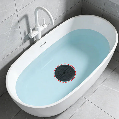 3PCS Bathtub Drain Stopper Cover,6 inch Silicone Bath Tub Plug Essentials Flat Suction for Kitchen Bathroom Laundry Accessories