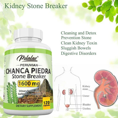 Chanca Piedra 1600mg - Kidney Support Supplement, Clears Kidney Stones and Gallstones