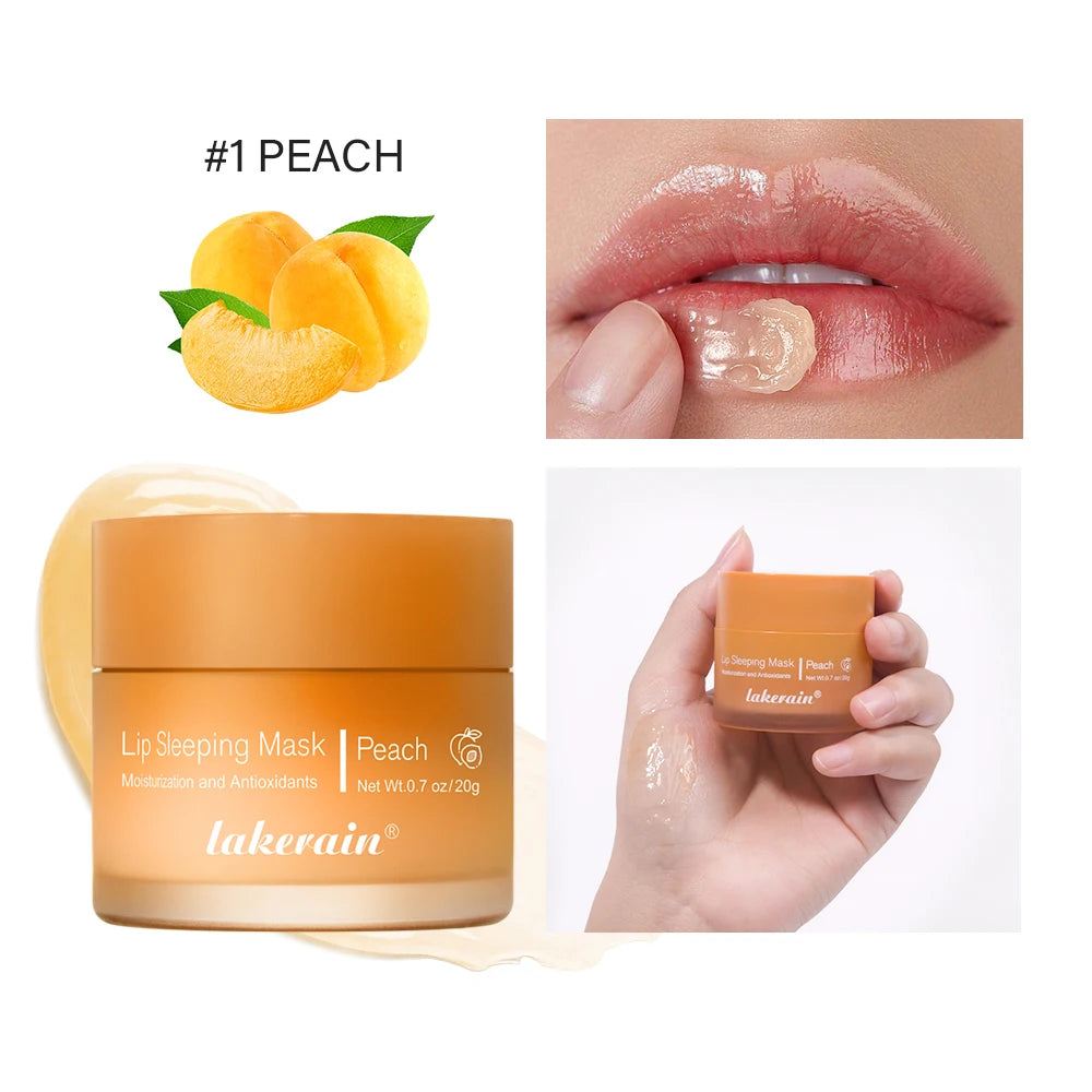 Hydrating Glowing Lip Balm Overnight Lip Mask Moisturizing Repair Cracked Lips Soften Fine Lines Mild Exfoliating Clear Dead Ski