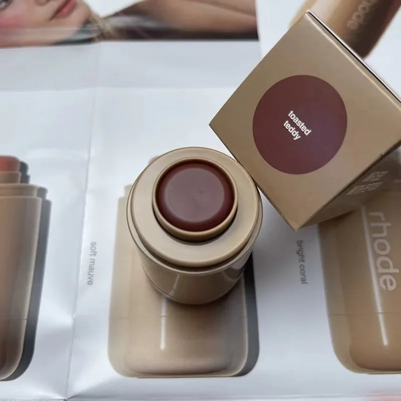 Makeup Cheek Blush Cream Blusher Stick Lip Gloss Phone Case for iPhone 16 17 Pro Max Piggy Sprinkle Sun Soak Tan Line Lipstick